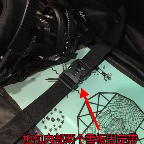 TIMBERSPIDER滑雪包滑雪板包滑雪板袋轻便大容量防水耐磨航空托运 - 图1