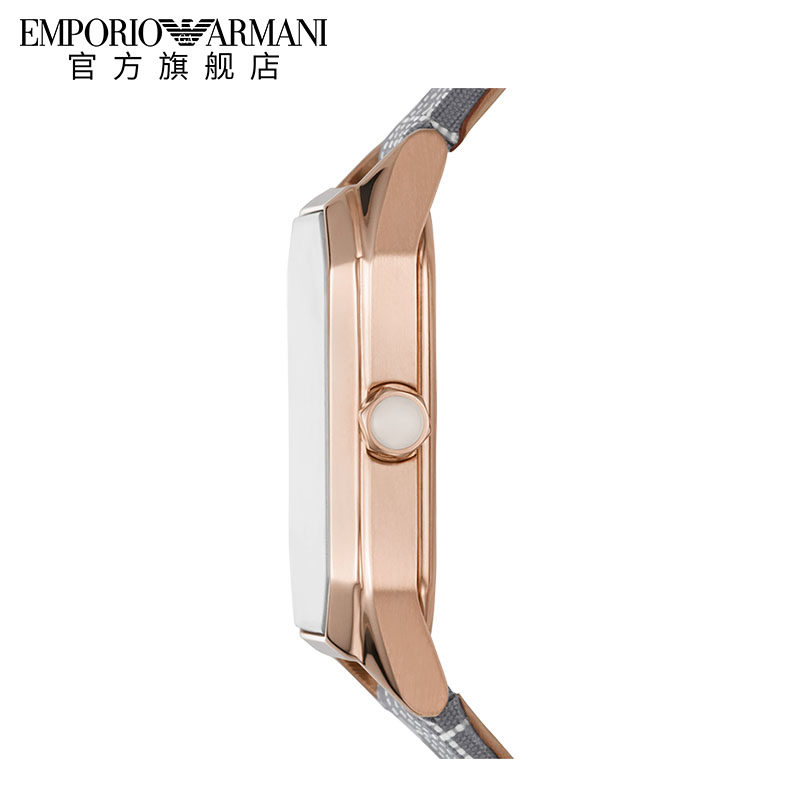 armani阿玛尼官方小方表女蓝色手表 Emporio Armani腕表欧美腕表