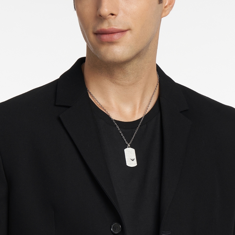 Armani阿瑪尼 項鏈男潮牌百搭輕奢個性小眾男友禮物EGS2600040_Emporio Armani腕表旗艦店_飾品/流行首飾/時尚飾品新