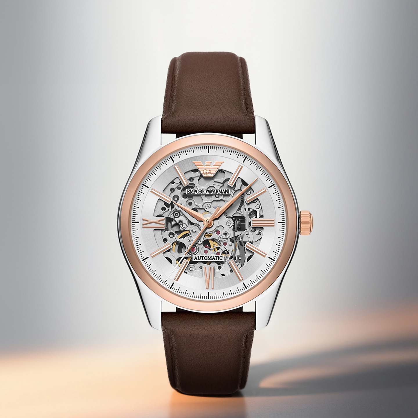 Armani Armani watch men's hollow mechanical watch as a gift for boyfriend AR60094