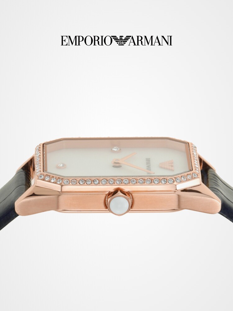 armani阿玛尼简约小巧贝母小方表 Emporio Armani腕表欧美腕表