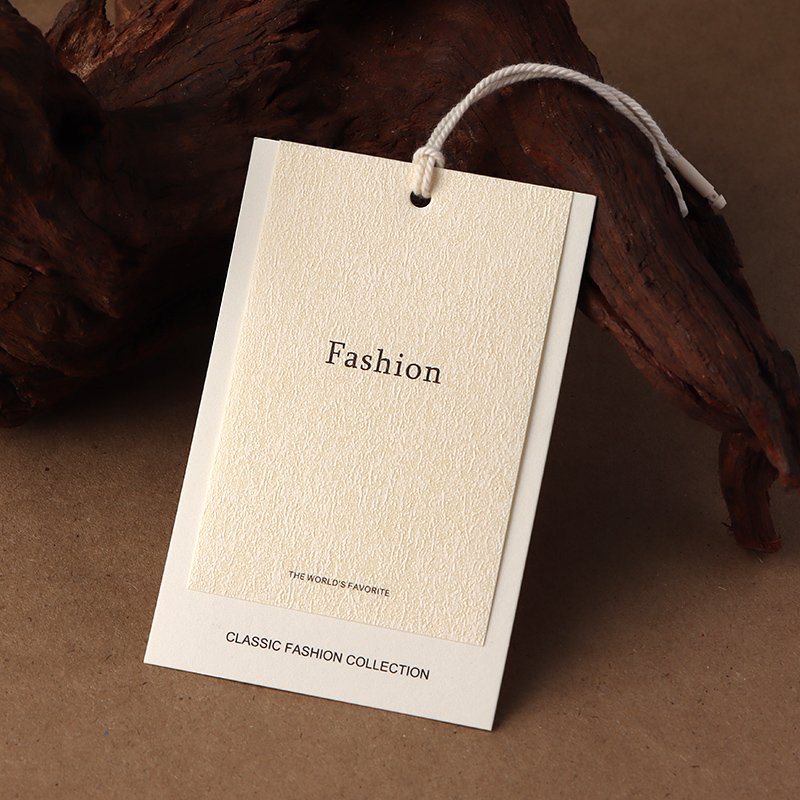 高档服装吊牌定制轻奢男女装挂牌订制商标logo衣服标签吊牌定做 - 图2