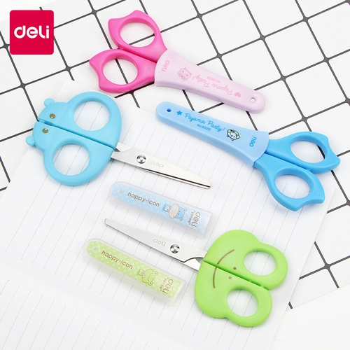 Детские безопасные ножницы, маленький защитный чехол, детский комплект, безвредная милая игрушка, 2-3-6 лет, оптовые продажи