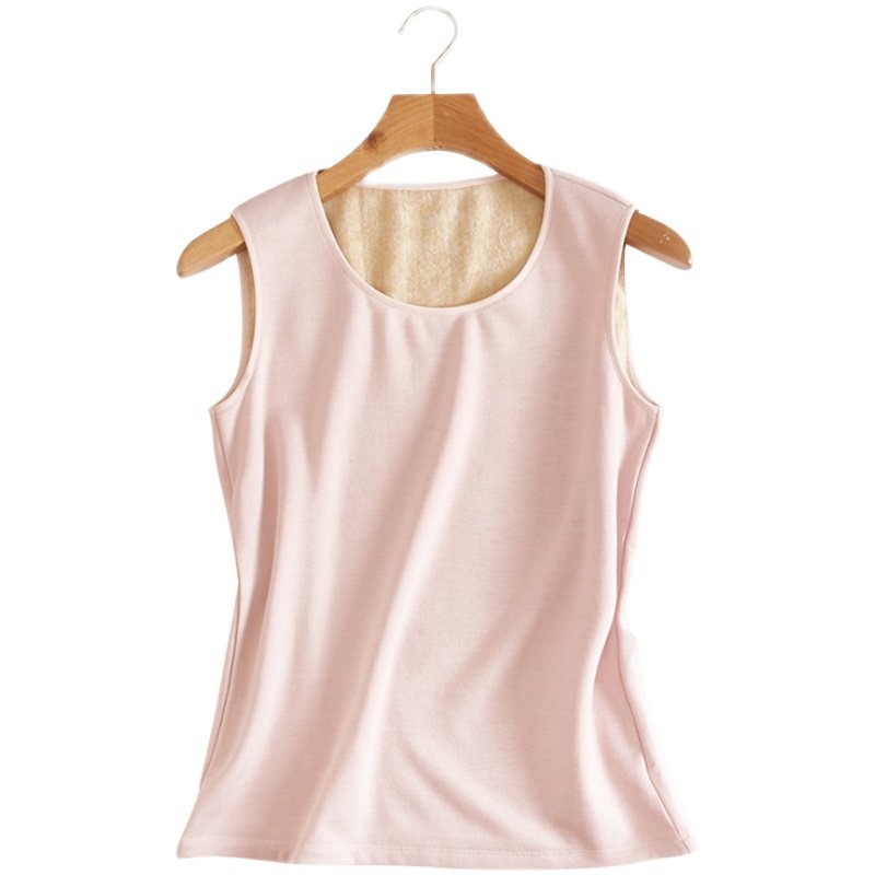 真丝拉绒保暖背心女秋冬加厚加绒紧身美体打底保暖内衣女马甲,淘宝优惠券,粉丝福利购,淘宝优惠卷