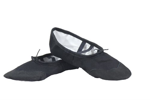 儿童女宝宝红表演系带舞蹈鞋软底芭蕾舞鞋成人瑜珈型体猫爪练功鞋 - 图3