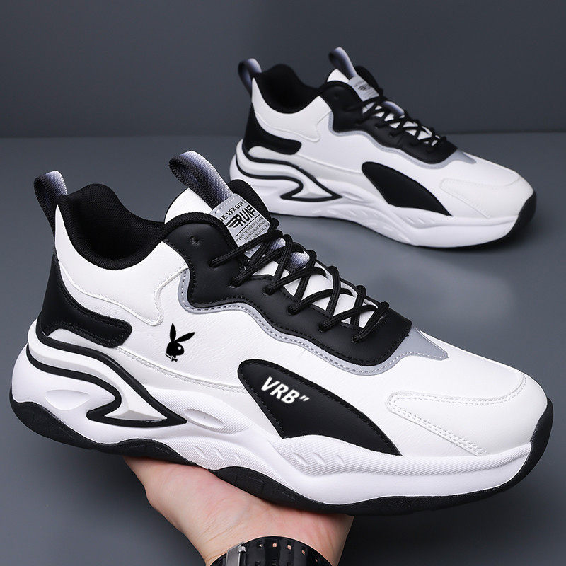 花花公子男鞋休闲运动鞋加绒保暖棉鞋轻便男士软底跑步鞋内增高