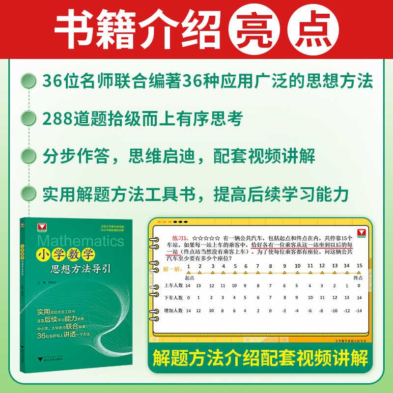 小学数学思想方法导引解题方法工具书视频吕峰波名师讲解三四五六年级母题大全思维训练举一反三一题多解题技巧拓展拔尖浙大优学-图2