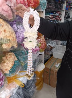 西双版纳泰式手拿花拍摄道具民族风手工花少数民族饰品新款花环