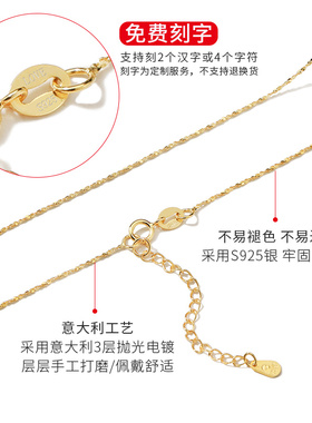 纯银18k金短款蛇骨链啊