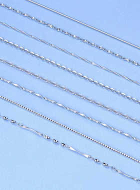 加长款纯银女士毛衣链