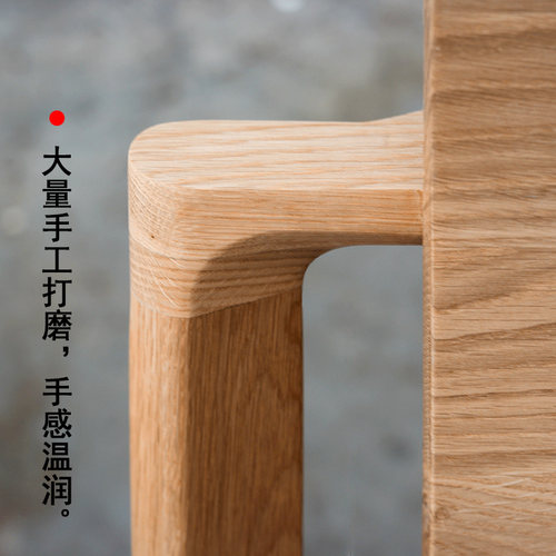 全实木床1.8米1.5双人床白橡木床北欧现代简约卧室家具原木木蜡油 - 图3