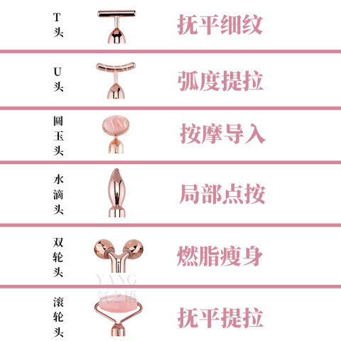 滚轮美容仪器按摩导入仪黄金棒经络疏通瘦脸淡细纹淋巴排毒拨筋棒