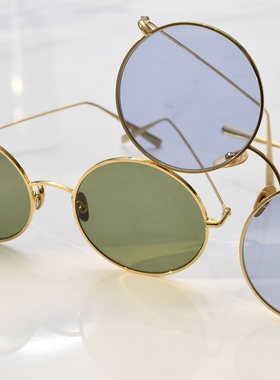 西班牙金属大框圆形时尚风太阳镜