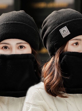 帽子女士加厚毛线帽加绒针织