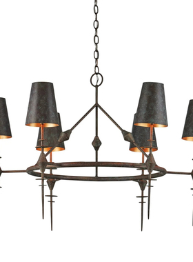 美式复古客厅吊灯卧室灯简约创意设计师法式书房别墅餐厅高级感