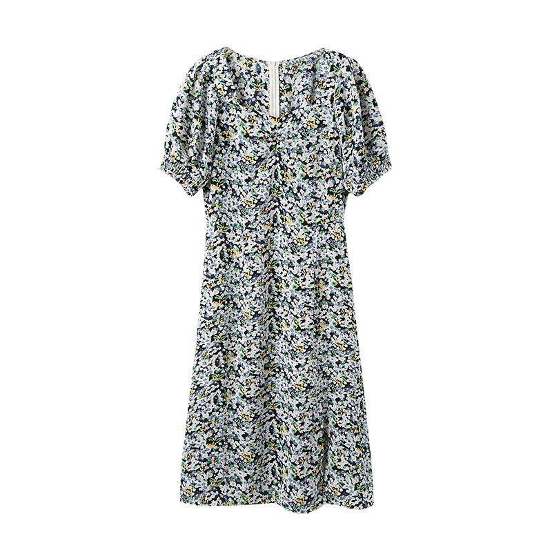 2020夏季新款优雅伊芙丽简约连衣裙 跨时代都市女装连衣裙