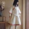New Year's wear full-length inverted large-sleeved cotton-padded jacket Chinese style