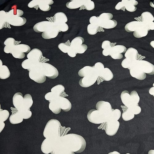 珍珠雪纺印花面料批发微透有垂感时尚甜美夏季连衣裙衬衫服装布料 - 图0