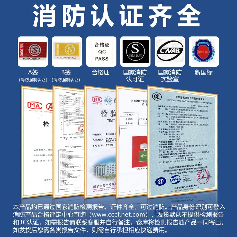 安全出口应急灯消防灯二合一新国标led照明指示牌双头通道疏散灯 - 图1