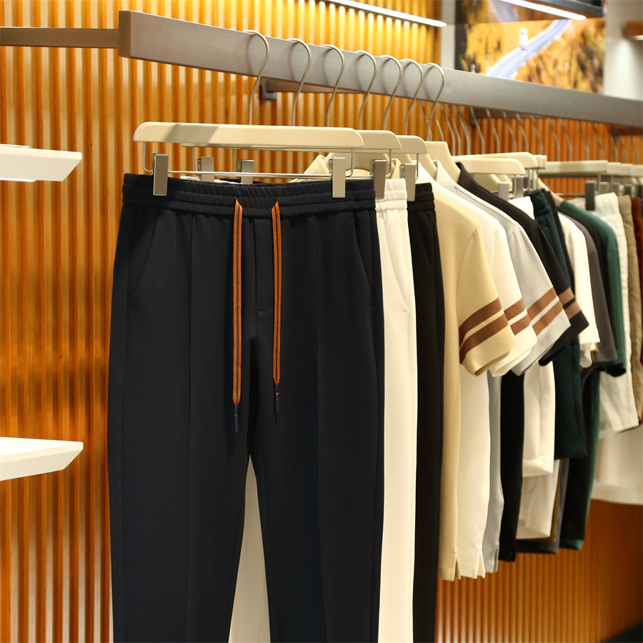 意式奢华2025春秋季新款都市通勤男士户外休闲裤弹力运动卫裤9085,淘宝优惠券,粉丝福利购,淘宝优惠卷