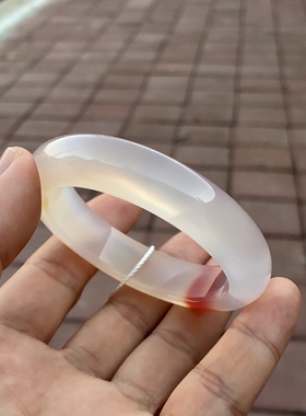 收藏级天然象形玛瑙手镯57.7口径旭日东升指日高升送礼佳品包邮