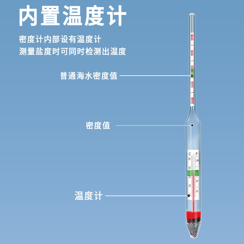 海水盐度计高精度密度计比重计浓度计水族海鲜缸养殖咸度测盐度器 - 图2