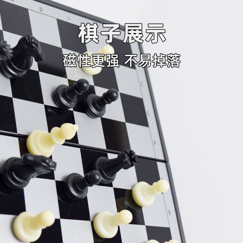 磁性国际象棋补子单个散卖塑料棋子磁铁磁吸西洋chess补棋子专用 - 图3