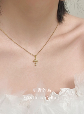 很高级的十字架项链，轻奢高雅～