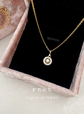 Vögel「命运罗盘」吊坠S925纯银k金项链女2025精致高级感毛衣链