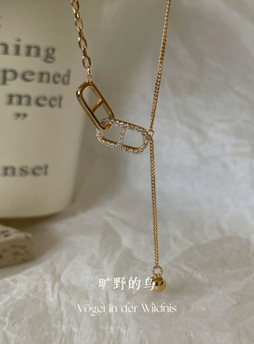 Vögel「猪鼻子流苏」s925纯银高级感轻奢小众毛衣项链配饰女款