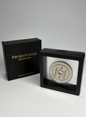 Perseverance不锈钢哑铃片吊饰