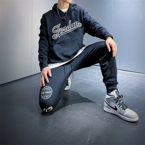 耐克NIKE奥莱正品男女运动休闲加绒保暖束脚长裤毛圈卫衣FN4620 - 图2