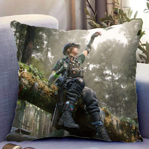 蝶双面抱枕三角洲行动周边照片带枕芯靠枕靠垫枕头套生日礼物定制 - 图1