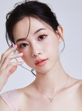 迪士尼米奇项链女S925银小众轻奢