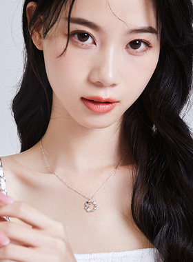 迪士尼公主系列倾城之恋皇冠水晶鞋项链小众轻奢优雅浪漫女锁骨链