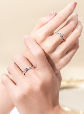 迪士尼米奇联名情侣对戒生日礼物