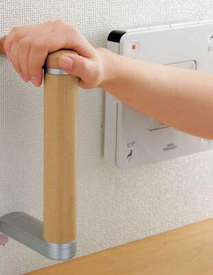 日本代购toto采购双卷卫生纸架收纳置物柜浴室扶手木质日式 虎窝淘