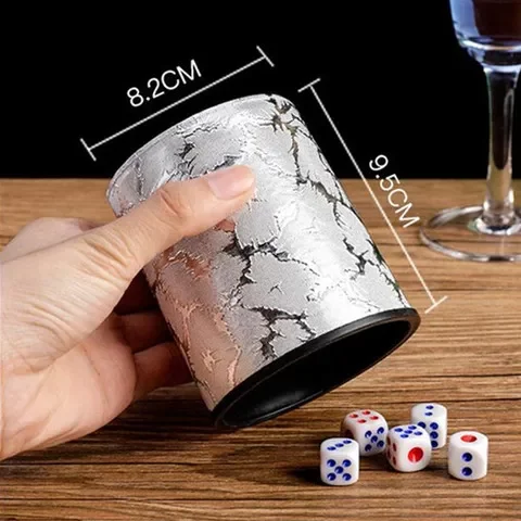 Sieve cup thickening household set sieve shaker dice cup shaker dice high-end leather bar ktv