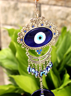 蓝色土耳其邪眼墙上挂饰