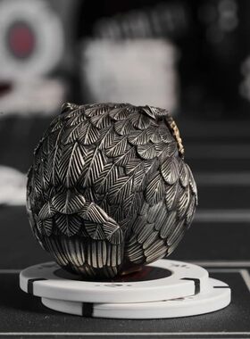 幸运猫头鹰守护装饰小摆件