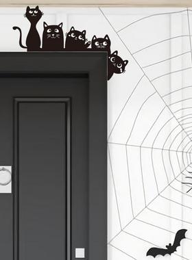 猫咪铁艺金属门角装饰摆件