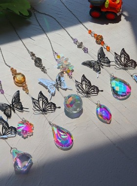 蝴蝶吊饰光影挂件太阳捕手风铃