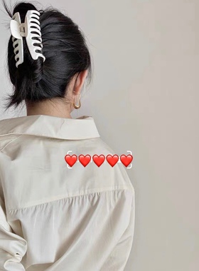 超大发量多发抓夹  韩国鲨鱼夹大号长齿圆形龙骨抓夹  盘发夹子女