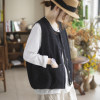 Camiyu vest for women spring and autumn new women's sleeveless vest versatile retro solid color casual women's top vest