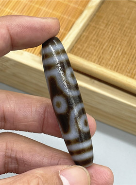 保真西藏天然玛瑙天珠做旧老料