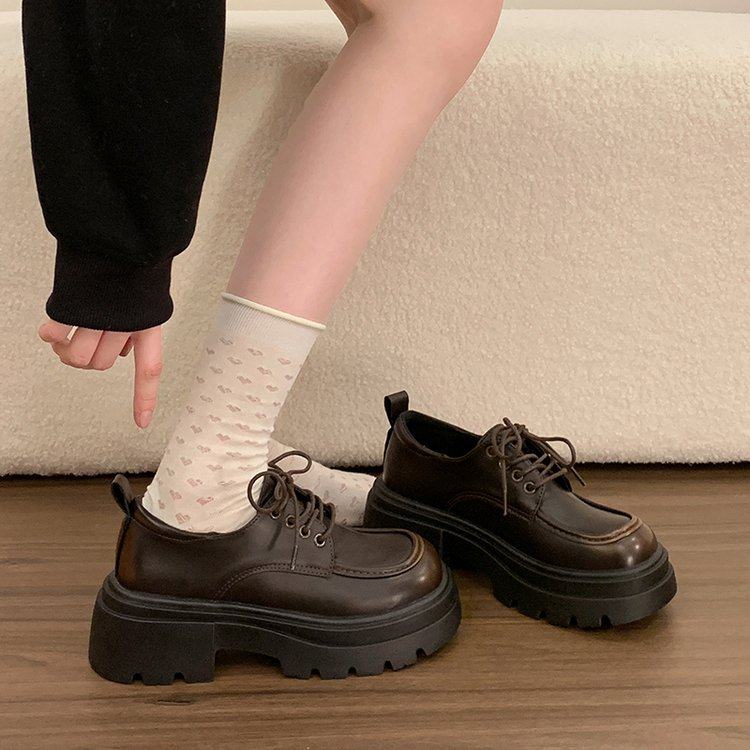 时尚黑色系带乐福鞋女英伦风复古小皮鞋2026春季新款百搭玛丽珍鞋,淘宝优惠券,粉丝福利购,淘宝优惠卷