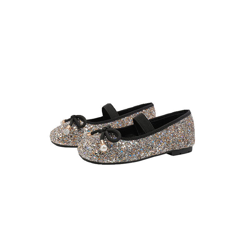 女童单鞋2025春秋新款松紧带水晶鞋亮片儿童单鞋软底亲子鞋公主鞋,淘宝优惠券,粉丝福利购,淘宝优惠卷