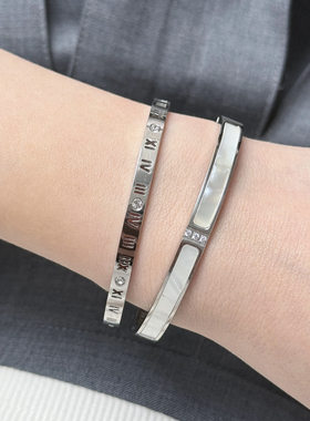 韩版欧美风钛钢满天星手镯不掉色