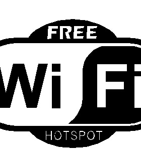 无线上网蹭网wifi玻璃门墙贴纸