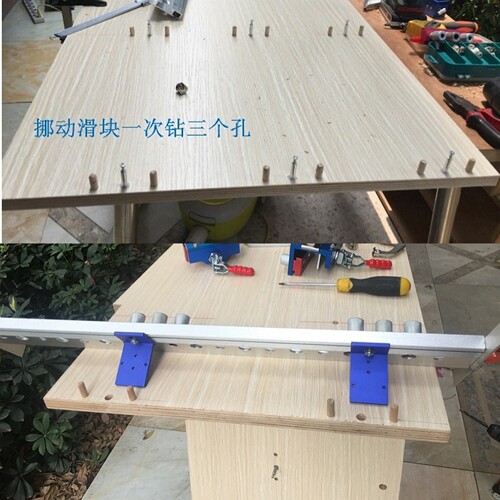 板式家具专用打孔木工排钻标准孔距32mm一排钻多个三合一孔精度高 - 图2